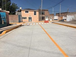 Más duranguenses se benefician con calles pavimentadas