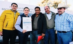 Entrega de apoyos