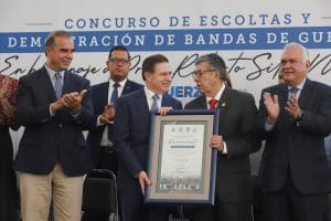 Inaugura Gobernador concurso de escoltas “Profesor Roberto Silva Martínez”