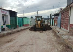 Pavimenta Secope calle Guerrero, en Santa Clara