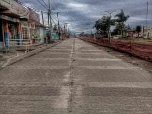 Comerciantes de Rodeo se benefician con pavimentación de calles