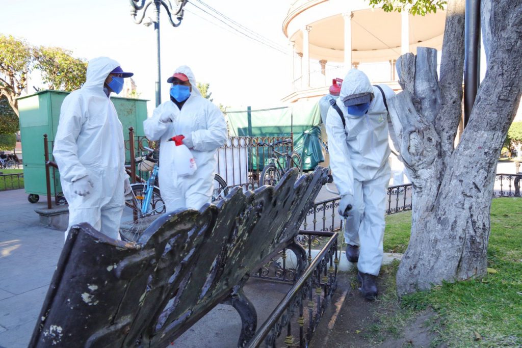 COMUNICADO SANITIZACIÓN DE MOBILIARIO URBANO 2