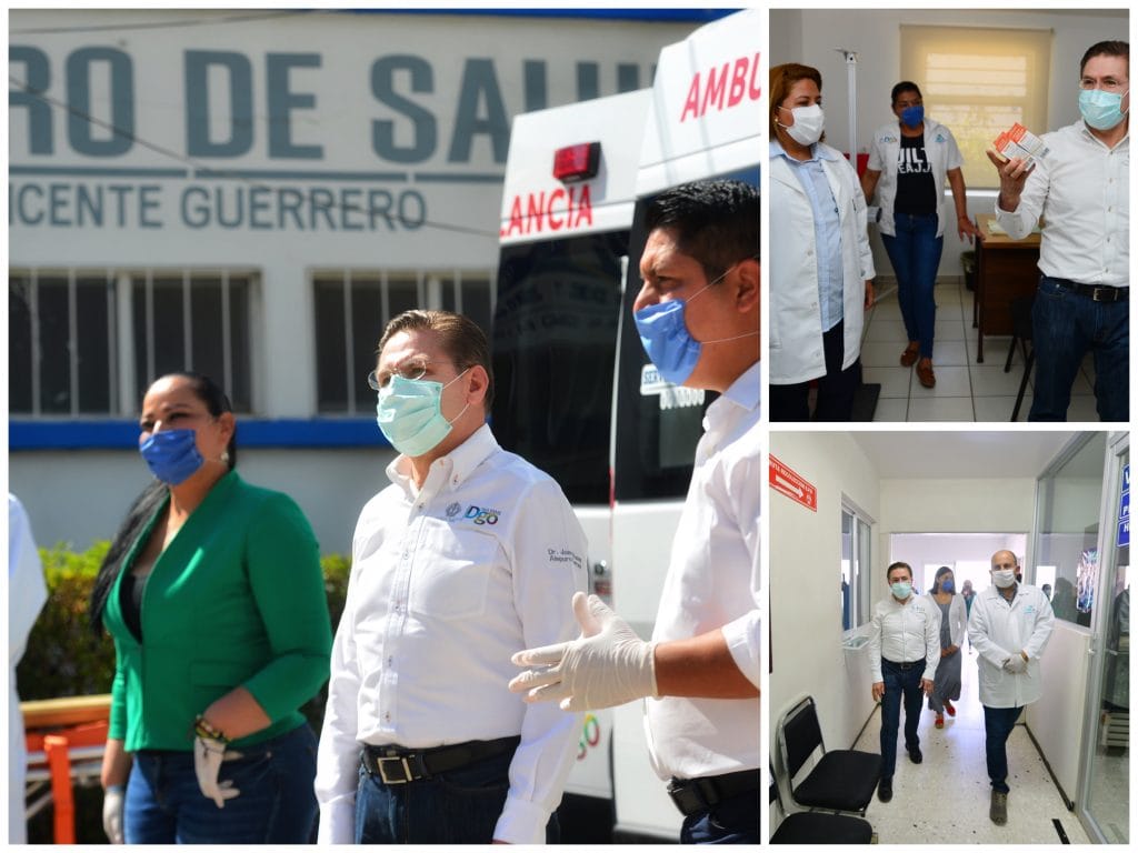 Por primera vez reciben ambulancias centros de salud en Vicente Guerrero y Nombre de Dios