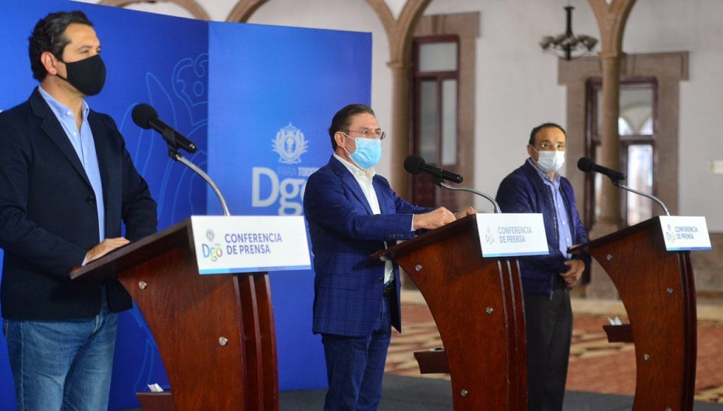 2. Ante disminución de contagios, anuncia Aispuro nuevas medidas para Durango