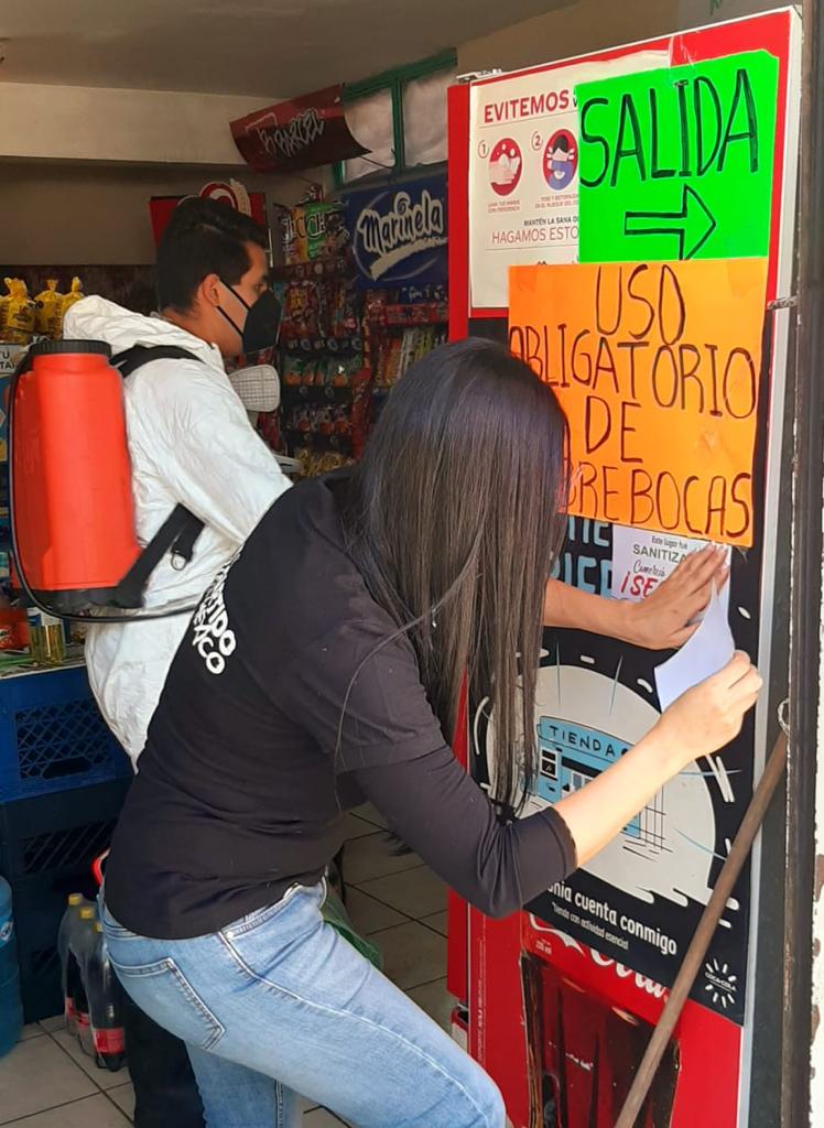 PRI sanitiza locales comerciales