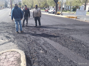 No se la van a acabar los que dañaron el pavimento Toño Ochoa
