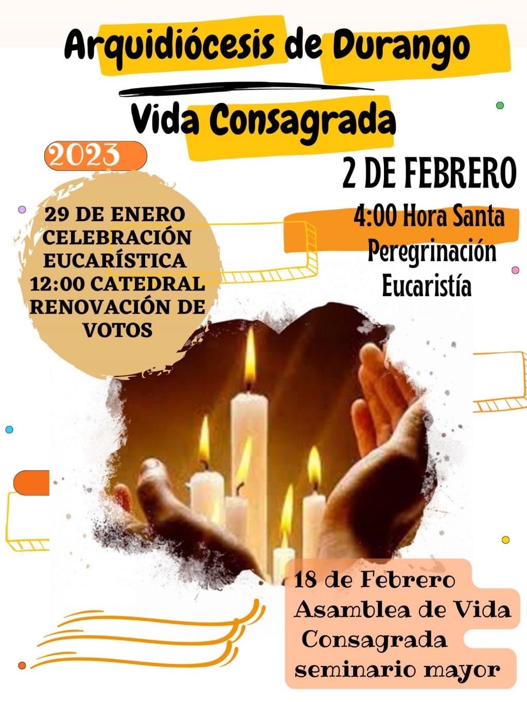 ARQUIDIÓCESIS CELEBRA DÍA DE LA VIDA CONSAGRADA