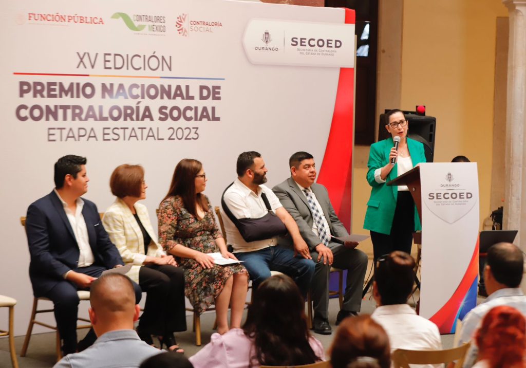 Entrega Gobierno de Esteban Premio Nacional de Contraloría Social 2023, Etapa Estatal