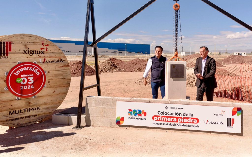 Llega la tercera gran inversión del 2024 a Durango; coloca Esteban primera piedra de nuevas instalaciones de Multipak1