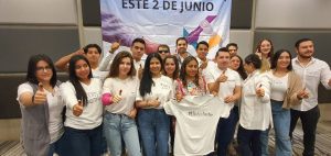 Integrantes de la Iniciativa Juvenil Nacional #TodosAVotar