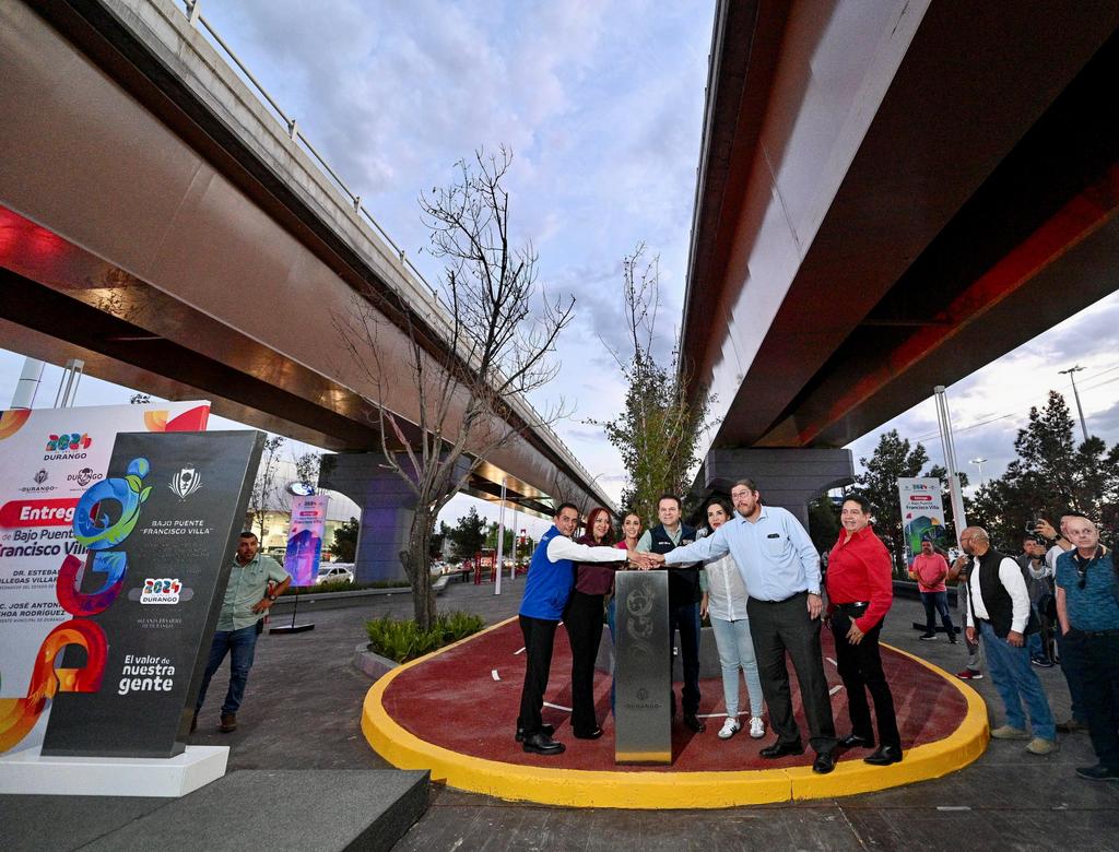 1-Como regalo para Durango en su 461 Aniversario, Esteban entrega obra del Bajo Puente “Francisco Villa”1