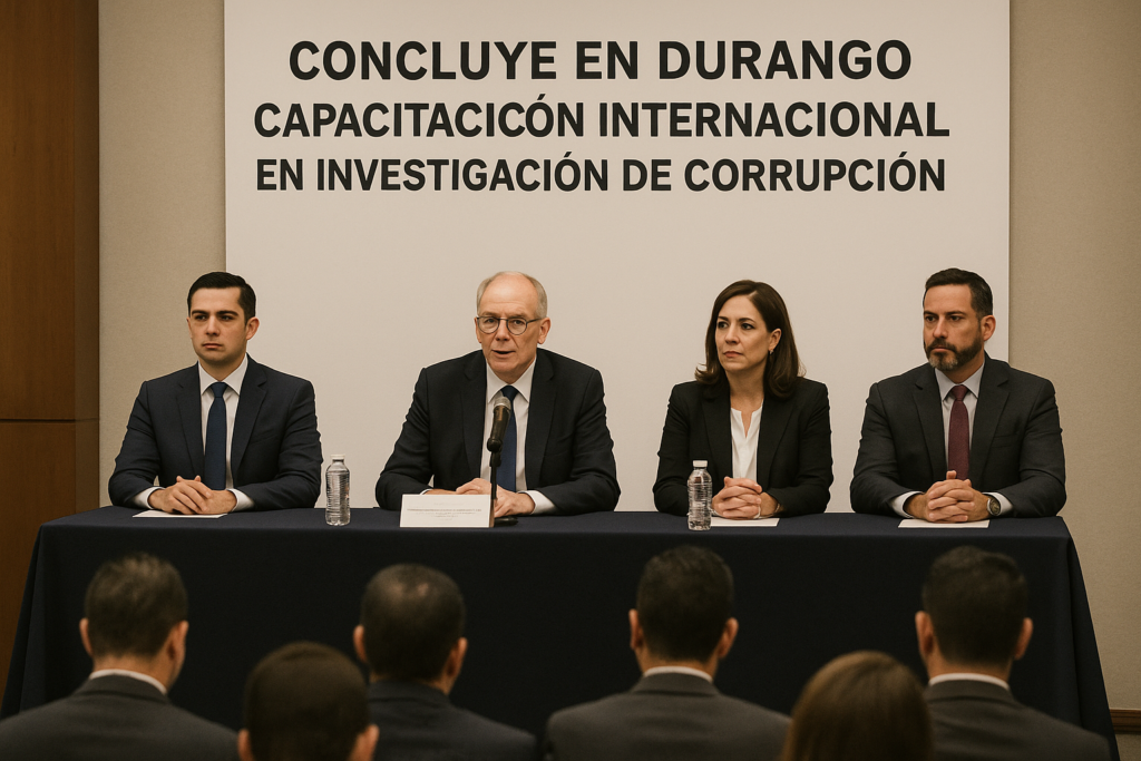 Concluye en Durango capacitación internacional en investigación de corrupción