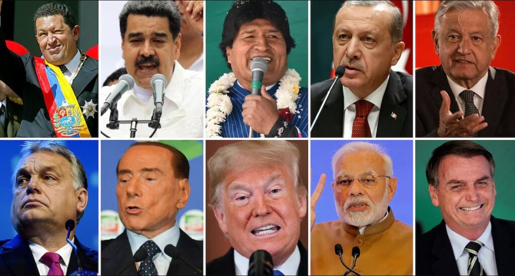 Entre presidentes populistas te veas