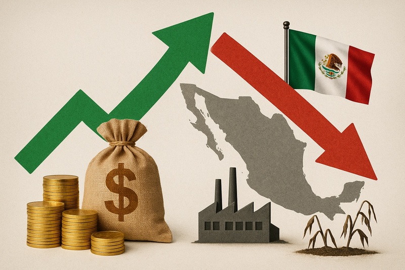 1-Crece inversión extranjera, pero caen la mexicana y sus sectores productivos