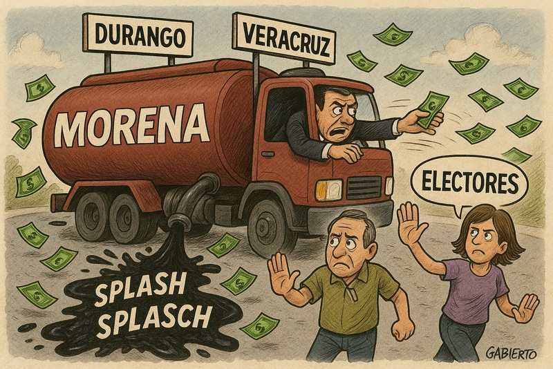1-Morena pasa aceite en Durango y Veracruz, No alcanzan a sobornar a electores 1