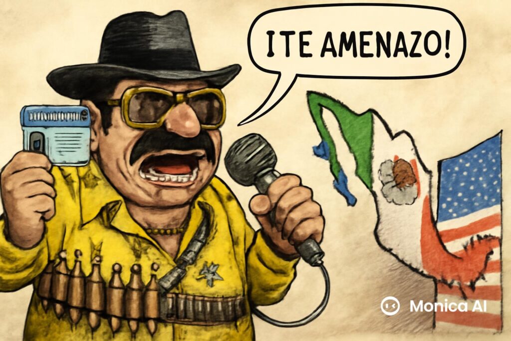 Se podría usar la figura de un narco con una visa de EE. UU. y un micró