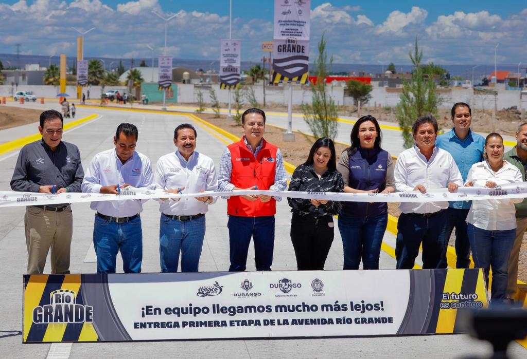 01-Esteban y Bonifacio entregan vialidad Río Grande; conecta carreteras Mezquital y México con mayor movilidad y seguridad (1)