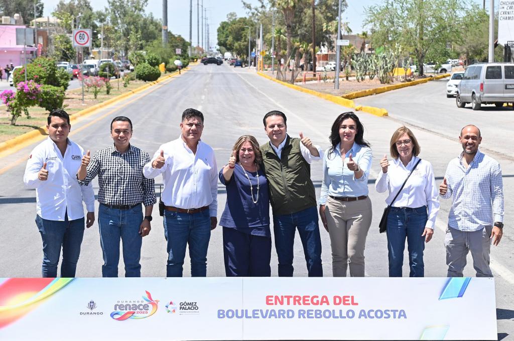 07-Esteban y Lety entregan moderno bulevar Rebollo Acosta con 10 carriles para mejorar movilidad y seguridad en Gómez Palacio (3)