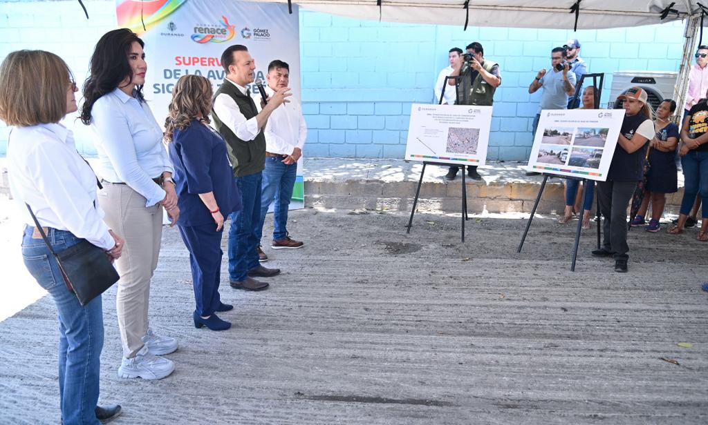 8-Esteban y Lety avanzan con pavimentación histórica en Gómez Palacio a favor de la economía y el bienestar (4)