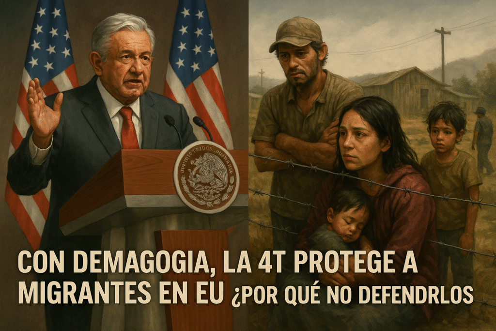 Con demagogia, la 4T protege a migrantes en EU ¿Por qué no defenderlos aquí