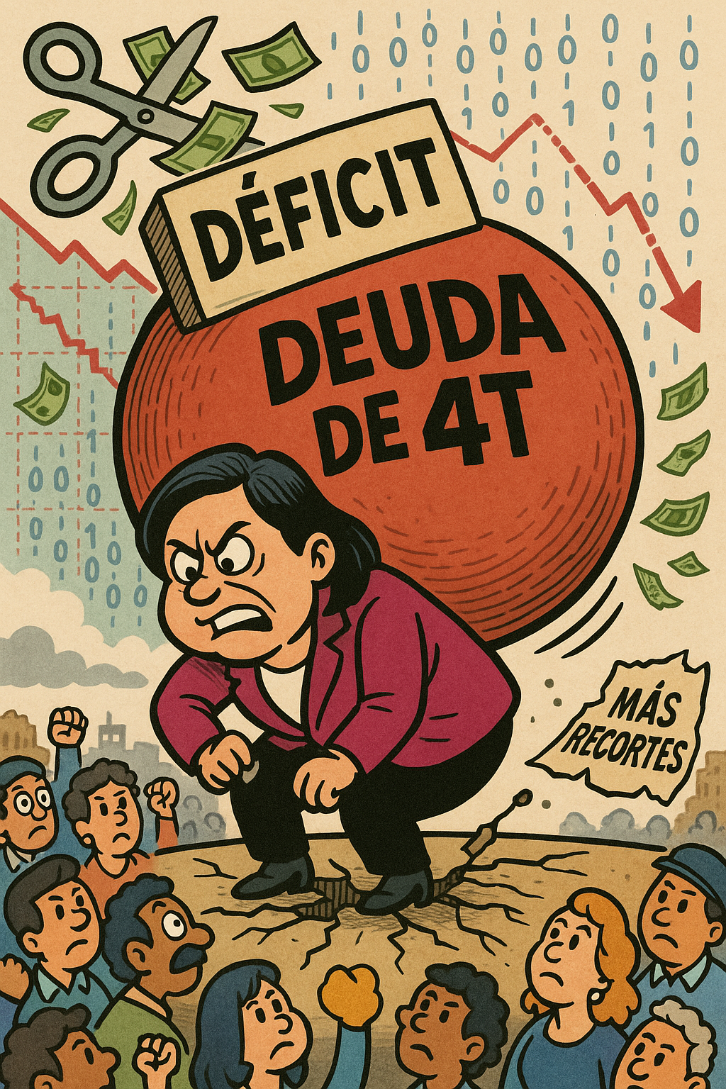 Deuda de la 4T y déficit de la president(a) obligan a más recortes 1