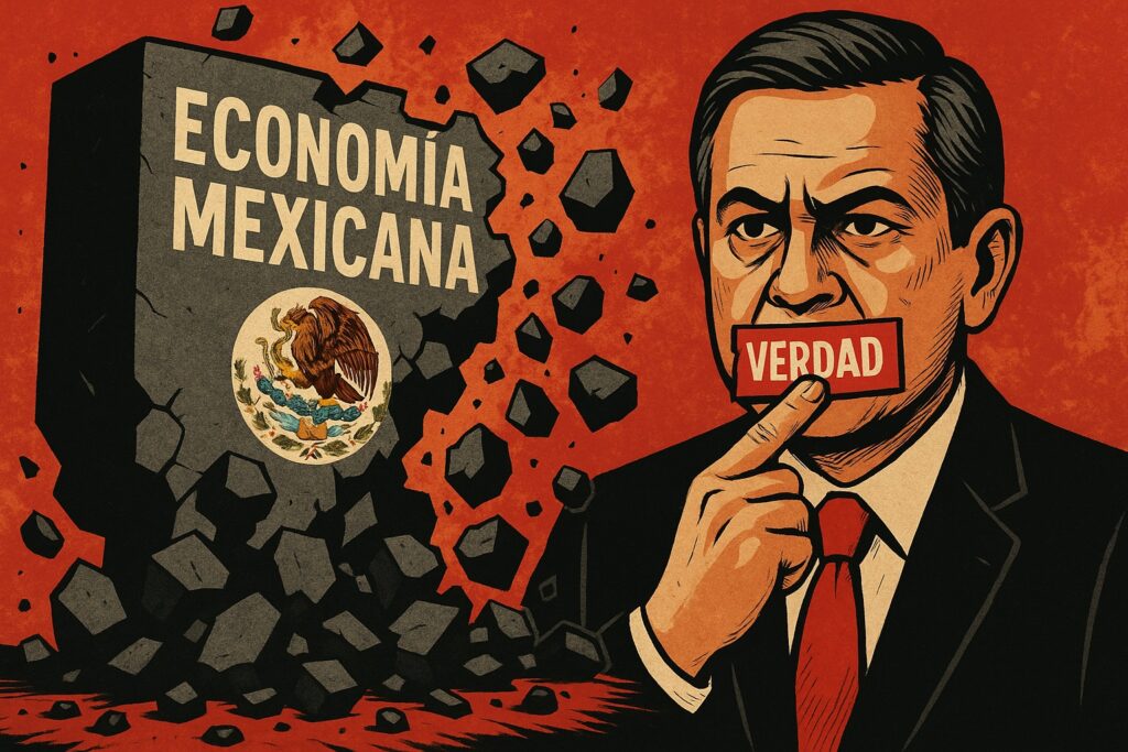 Economía mexicana cae a pedazos y gobierno busca acallar la verdad