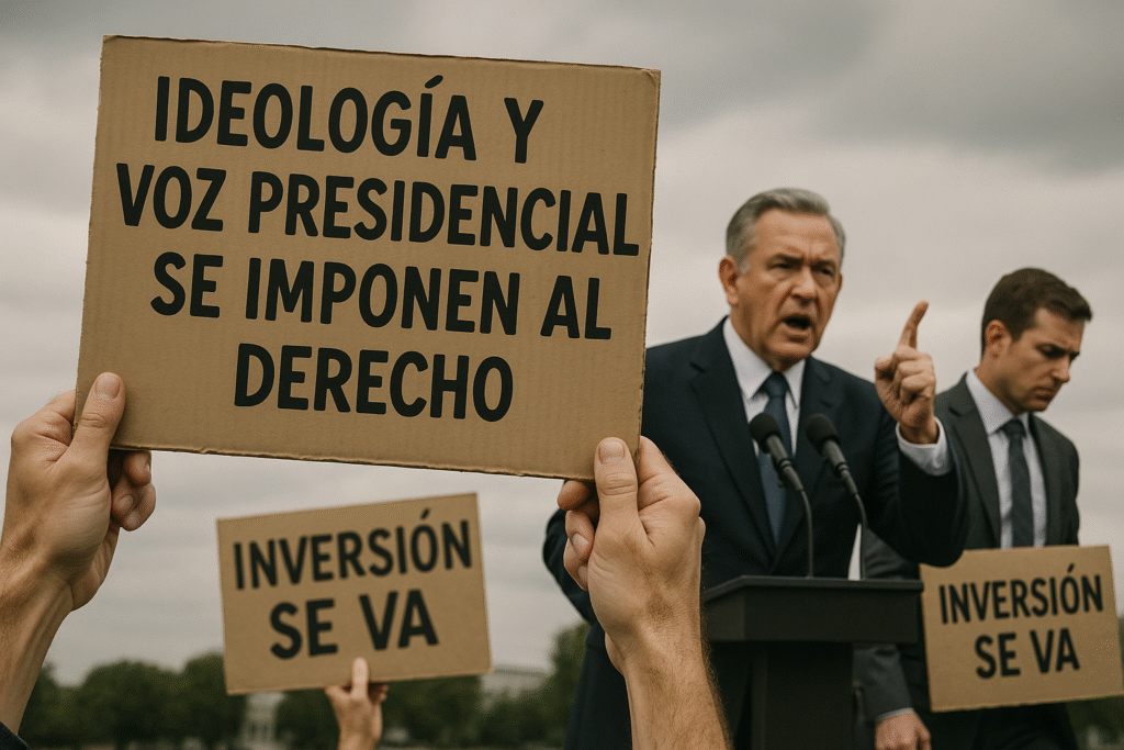 Ideologia y voz presidencial se imponen la inversion se va