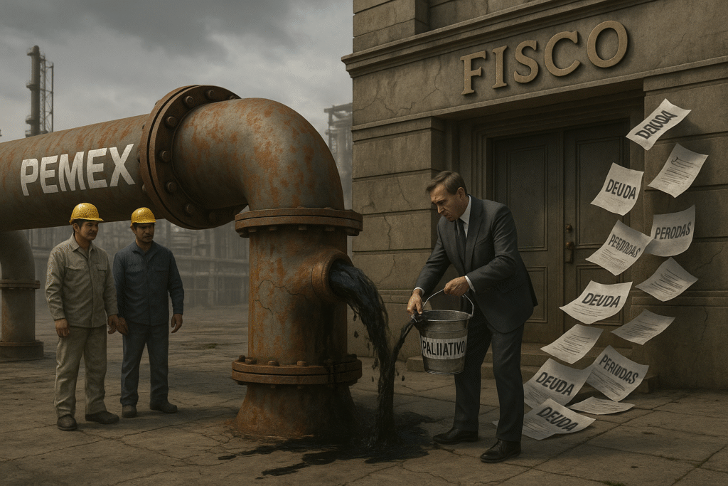 Paliativo a Pemex es de corto plazo y es una forma de transferir deuda al Fisco