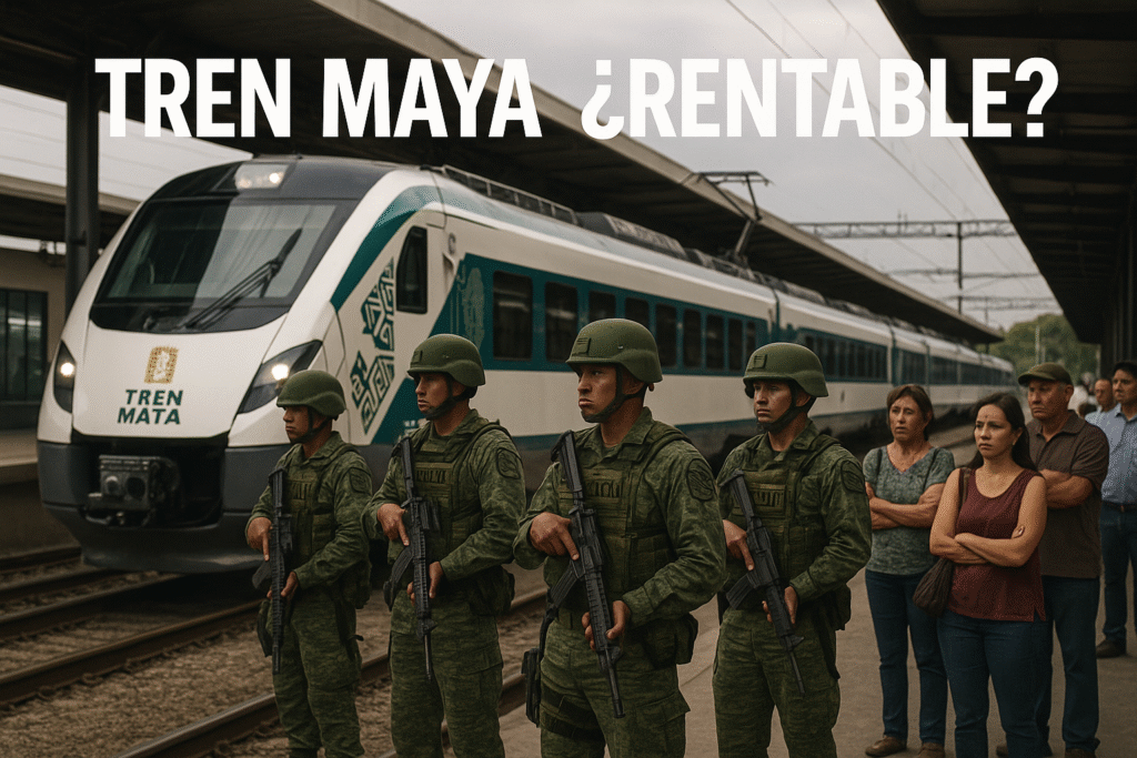 Tren ¿Rentable Faltó decir a la president(a) que ferrocarril Maya y anexos sólo beneficia a militares