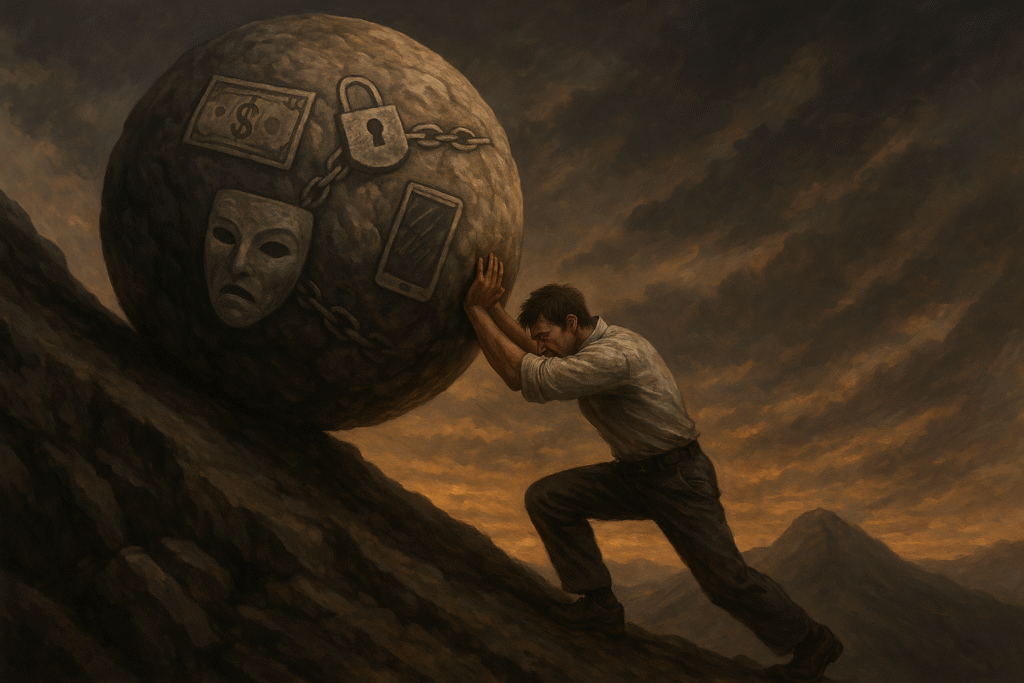 combatir la extorsión parece un trabajo de Sísifo, subir una enorme piedra a la punta del cerro solo para ver que rueda abajo y hay que volver a empujar