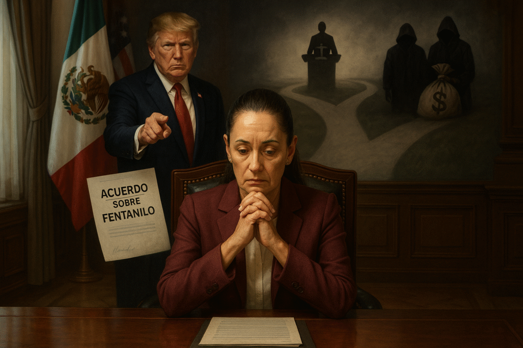 la president(a) entre cumplir con su deber como jefa del Ejecutivo o mantener una falsa