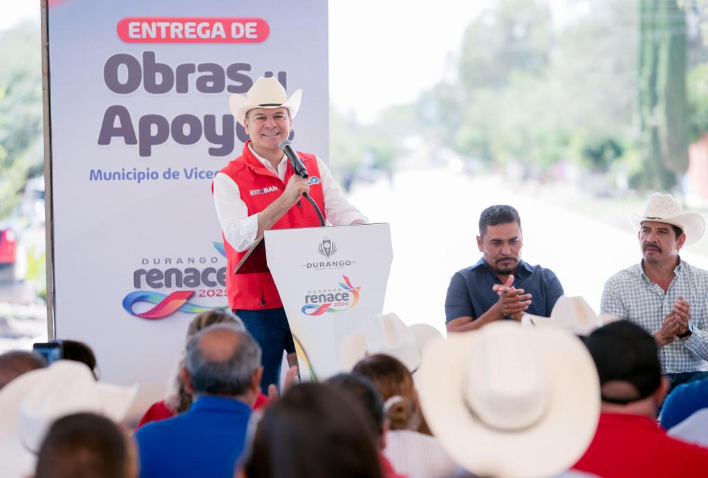 2-Habitantes de Vicente Guerrero reconocen a Esteban Villegas entrega de obra carretera y acciones de beneficio social (2)