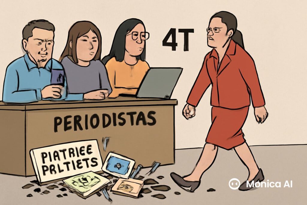 Partidos ninguneados, ignorados, desaparecidos; periodistas, obstáculo a 4T