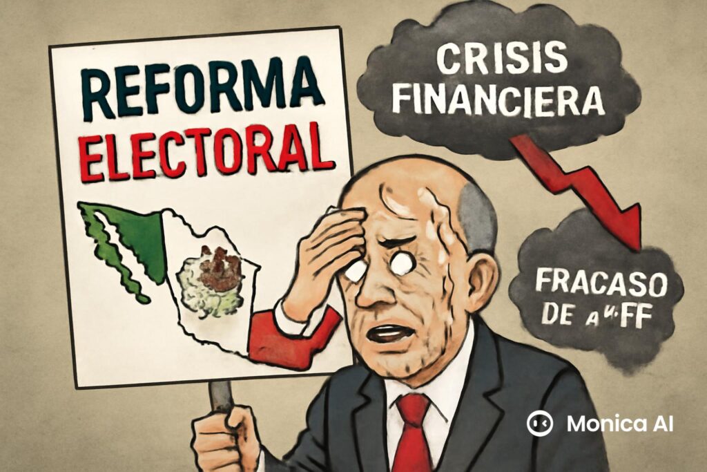 Reforma electoral distrae de crisis financiera y el fracaso de 4T