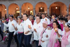 Ernesto alanis en la marcha