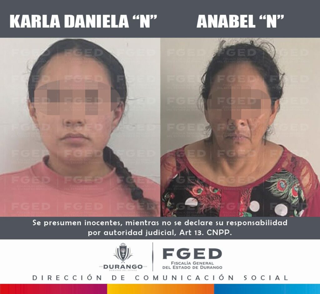 Karla Daniela y Anabel “R.” secuestradoras de la menor