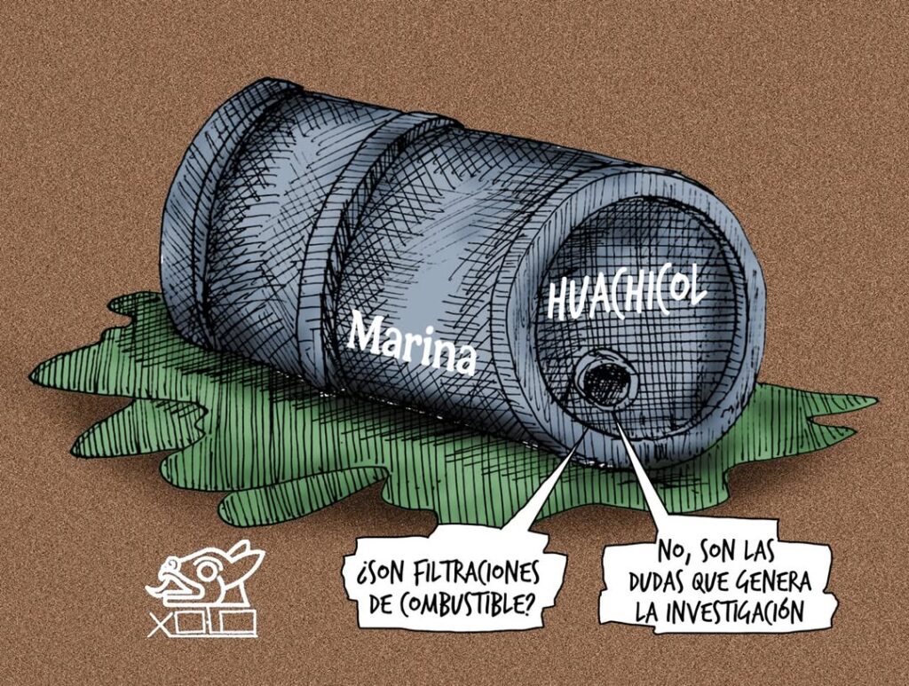 marinos en el huachicol