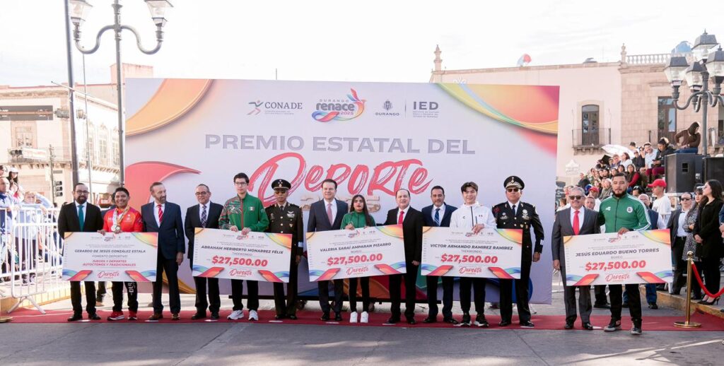 Esteban Villegas reconoce a los mejores atletas de Durango con el Premio Estatal del Deporte 20251