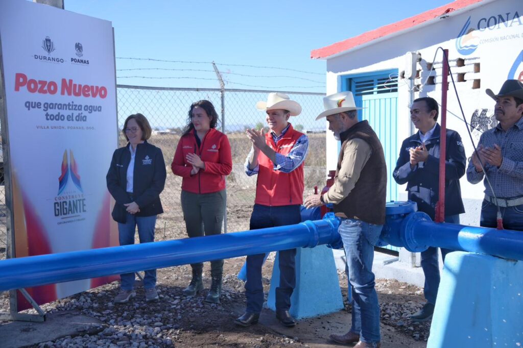 Gobernador garantiza agua para las familias de Villa Unión con equipamiento nuevo para el Pozo No. 32
