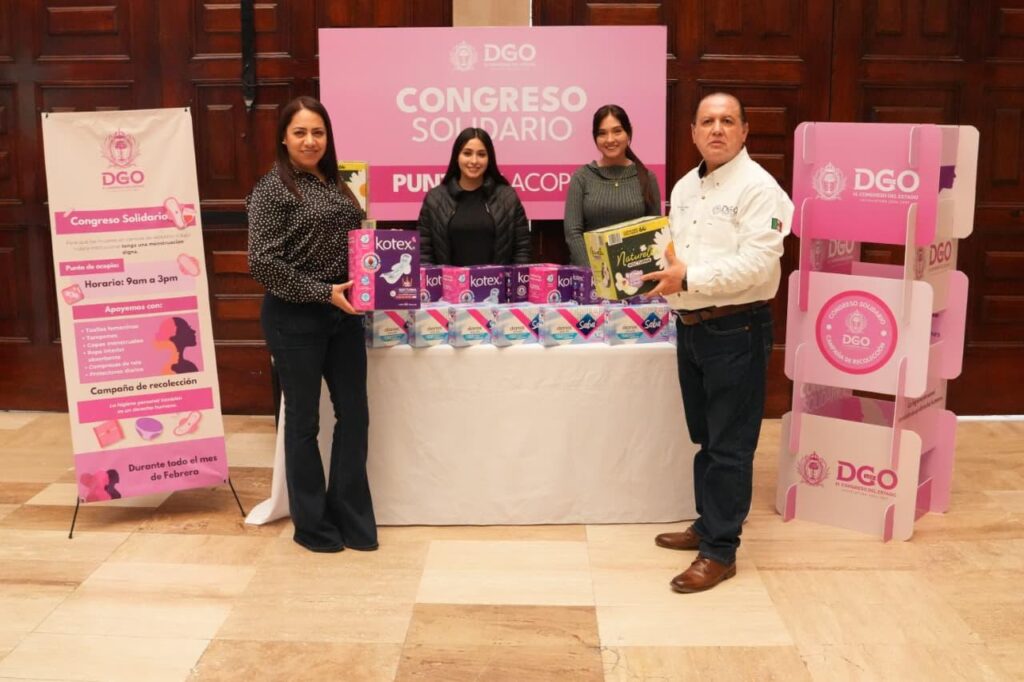 Instala Congreso Centro de Acopio para recolectar productos de higiene menstrual