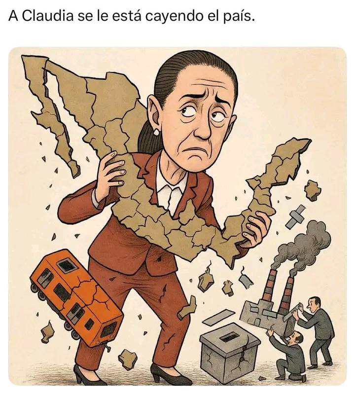 a sheimbaum se le cae el pais
