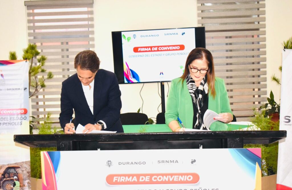 GOBIERNO DEL ESTADO Y GRUPO PEÑOLES FIRMAN CONVENIO DE COLABORACIÓN POR EL MEDIO AMBIENTE (1)