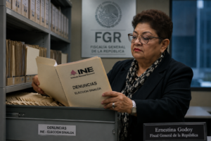 Ernestina Godoy, Fiscal General de la República, las denuncias interpuestas por el INE.