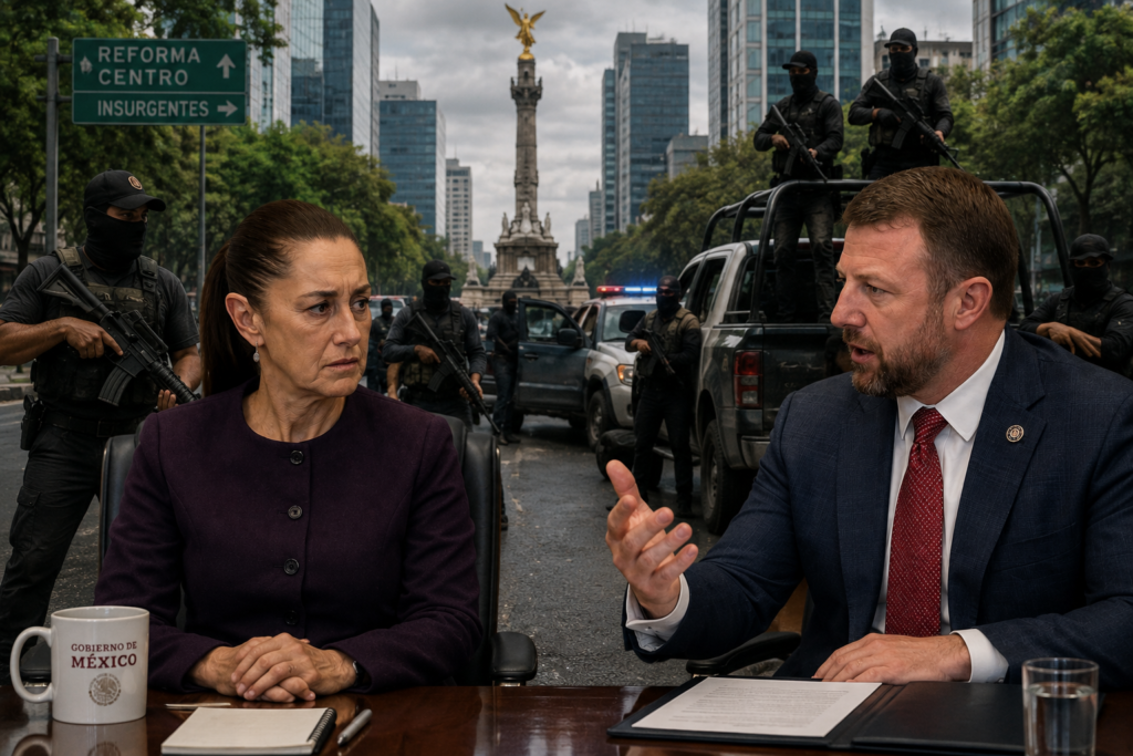 Markwayne Mullin con Saheimbaum (1)