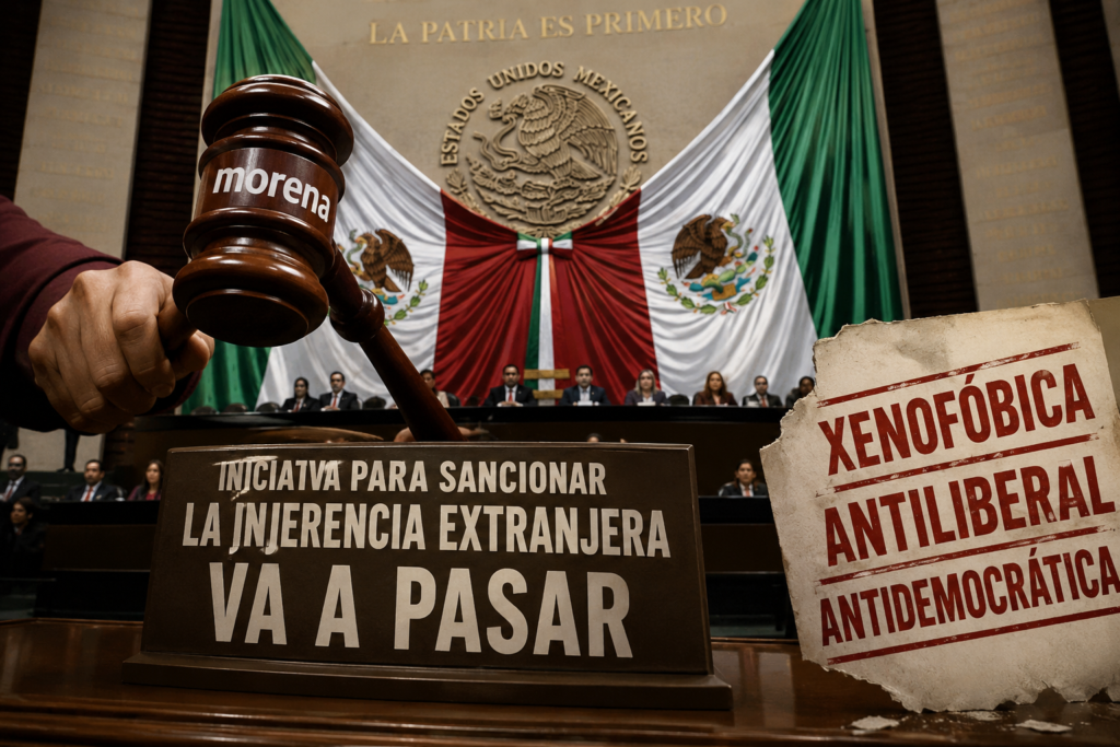 la iniciativa para sancionar la injerencia extranjera va a pasar. Solo le digo que sí es xenofóbica, antiliberal y antidemocrática