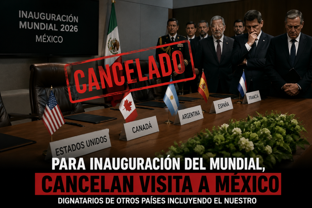 Cancelan visita a México dignatarios de otros países incluyendo el nuestro
