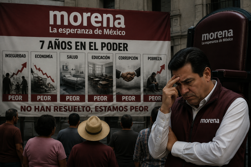 Dentro de toda esta simulación, los candidatos de MORENA deberán tener en cuenta es que ya son siete años en el poder