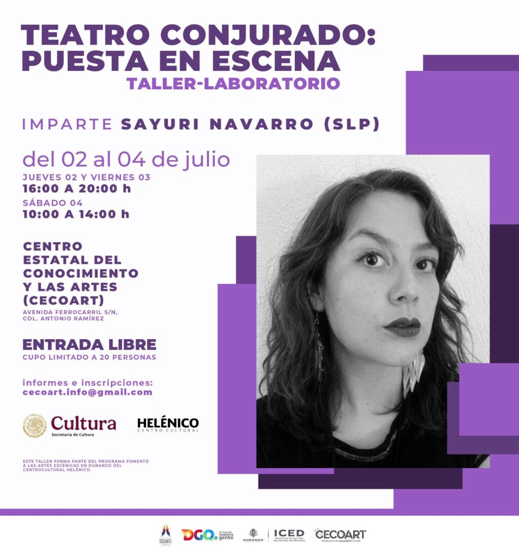 Se impartirá Taller CECOART- Helénico julio 2026 1