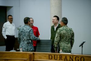 Seguiremos haciendo equipo con las Fuerzas Federales para mantener la paz en Durango_ todo mi respaldo al Ejército, a la Guardia Nacional y a la Marina