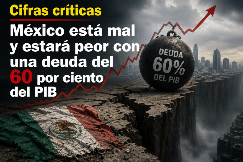 Cifras críticas México está mal y estará peor con una deuda del 60 por ciento del PIB